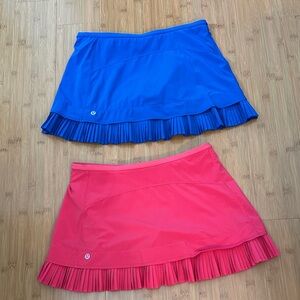 lululemon athletica Blue and Pink Skorts
